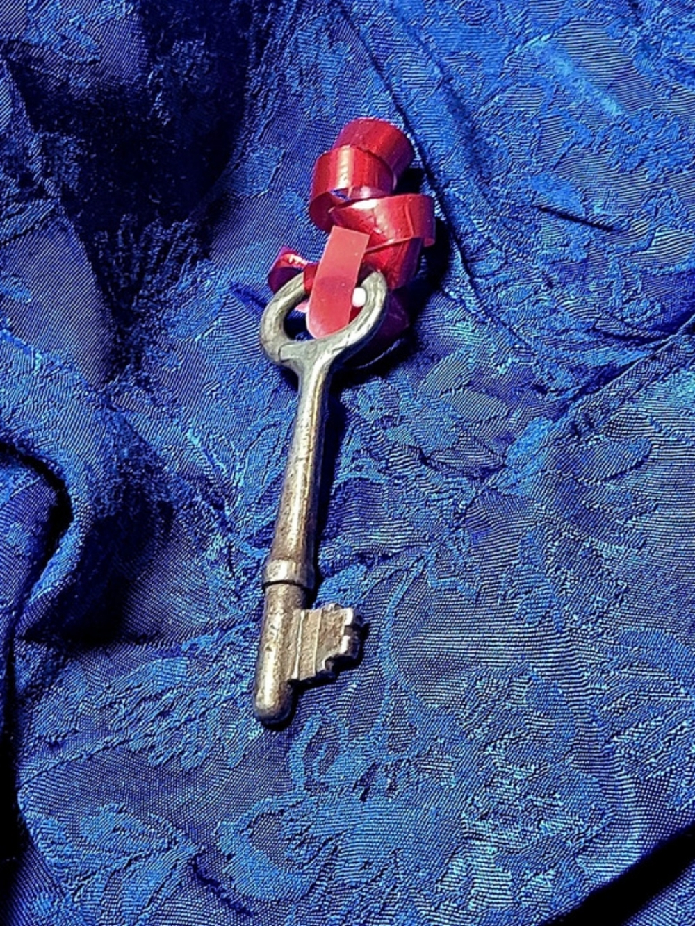Decorative Key Silver Tarnished